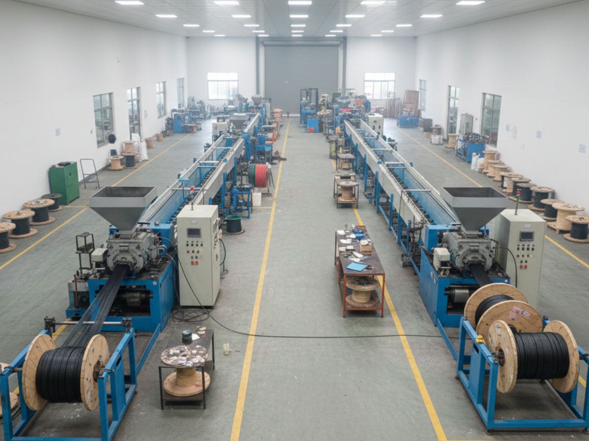 Wire and cable manufacturing process at Elmeck facility